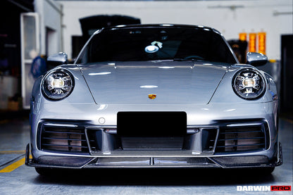2019-2023 Porsche 911 992 Carrera S/4/4S/Targa/Cabriolet BKSS Style Front Middle Lip - DarwinPRO Aerodynamics
