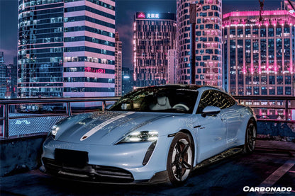 2019-2022 Porsche Taycan/4/4S/GTS/TURBO OD Style Side Skirts - Carbonado