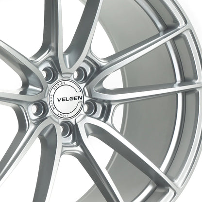 20" Velgen VF5 Gloss Silver 5x114.3 ( Staggered Set ) ( Set of 4 )