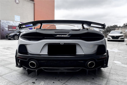 2020-2023 McLaren GT WP Style DRY Carbon Fiber Rear Diffuser Lip - Carbonado