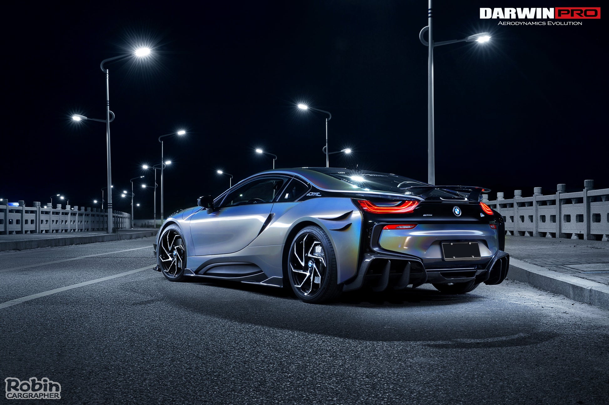 2014-2018 BMW i8 BZK Carbon Fiber Side Skirts - DarwinPRO Aerodynamics