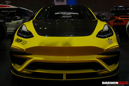 2017-2023 Tesla Model 3 IMP Performance Carbon Fiber Hood - DarwinPRO Aerodynamics