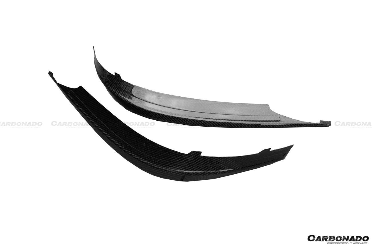 2014-2017 Mercedes Benz C217 S63/S65 AMG Coupe OE Style Carbon Front Bumper Canards - Carbonado Aero