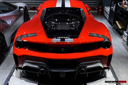2018-2022 Ferrari 488 Pista Rear Bumper (Not including Diffuser) - DarwinPRO Aerodynamics