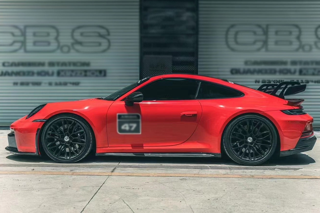 2019-2023 Porsche 911 992 Carrera/S/4/4S/Targa/Cabriolet GT3 Style Side Skirts - DarwinPRO Aerodynamics