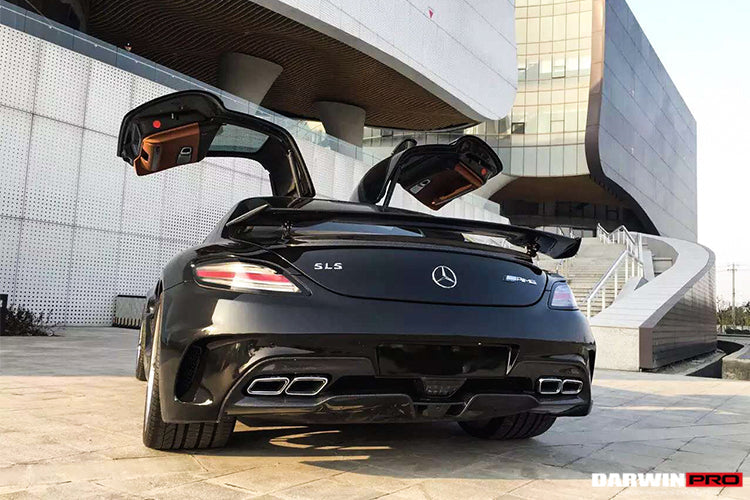 2010-2015 Mercedes Benz W197 SLS AMG BKSS Style Carbon Fiber Trunk Spoiler - DarwinPRO Aerodynamics