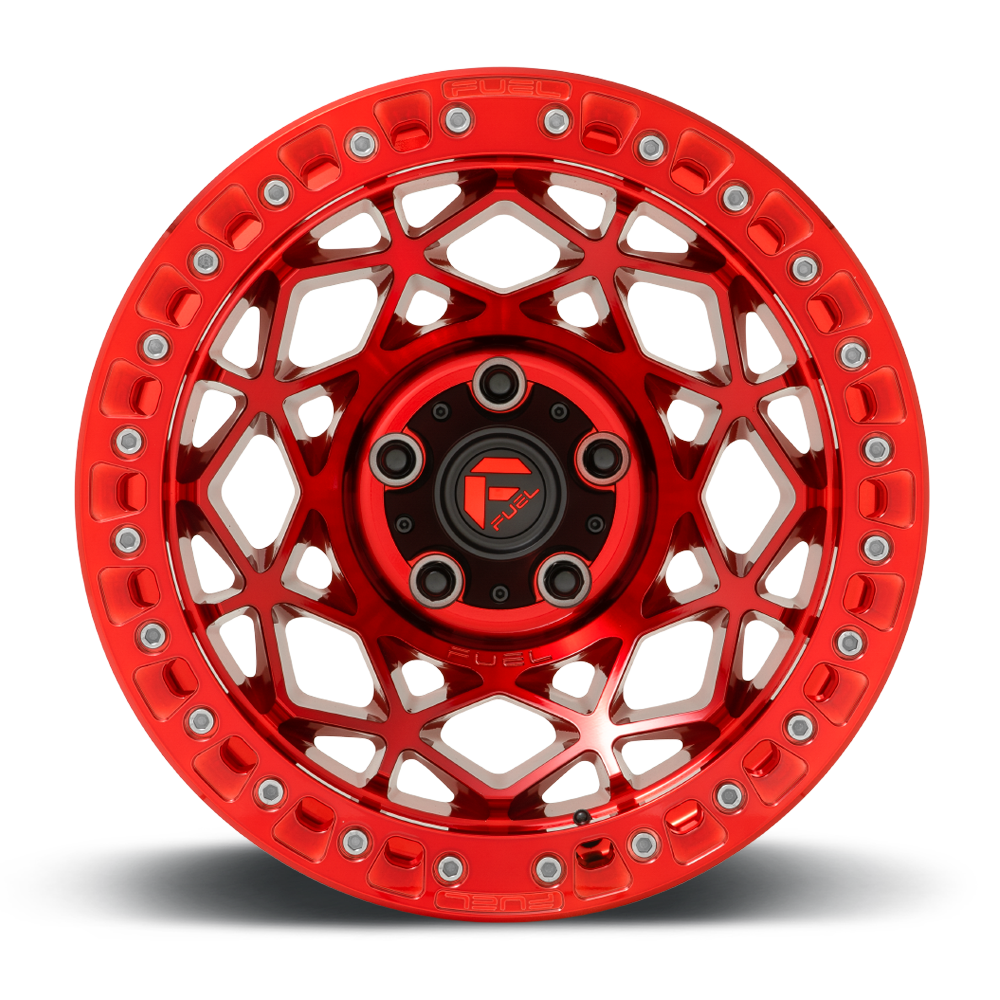 17" Fuel D120 Unit Beadlock Candy Red 5x127 ( Set of 4 )