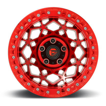 17" Fuel D120 Unit Beadlock Candy Red 5x127 ( Set of 4 )