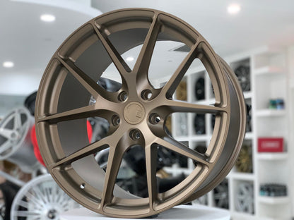 Aodhan AFF7 Matte Bronze - 19x9.5 +35 5x114.3 (Square Set of 4)