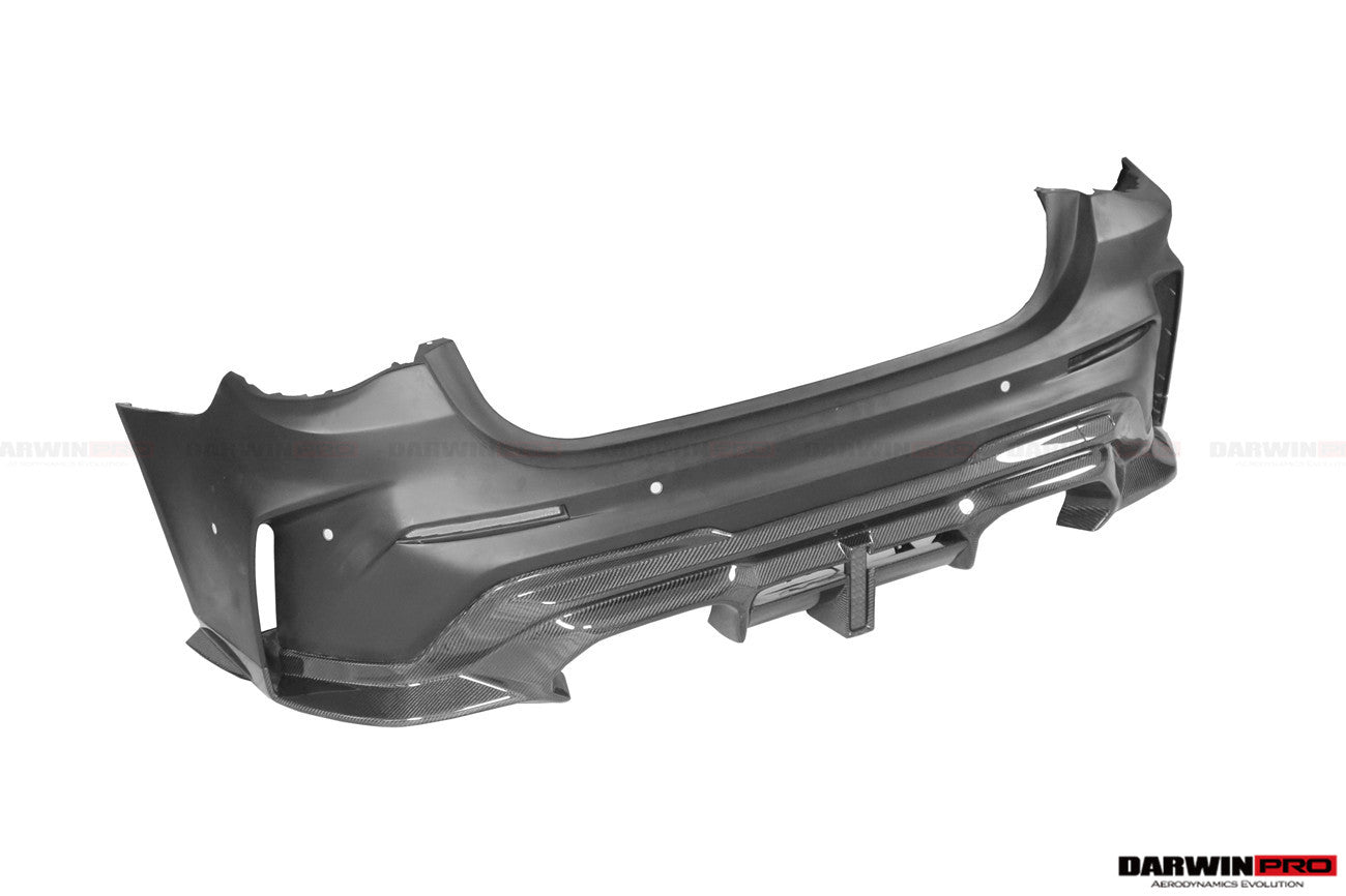 2021-UP BMW M3 G80 BKSSII Style Rear Bumper W/ Exhaust Tips - DarwinPRO Aerodynamics