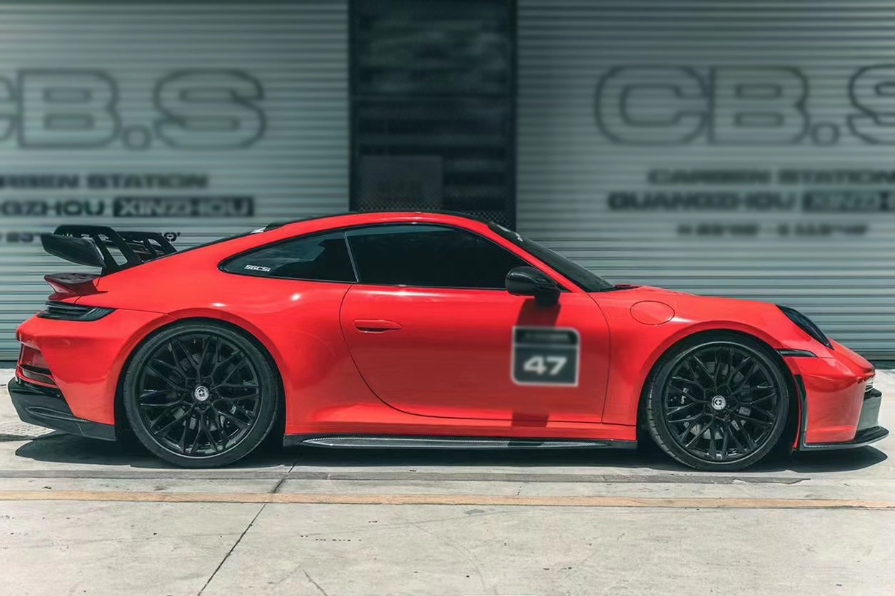 2019-2023 Porsche 911 992 Carrera/S/4/4S/Targa/Cabriolet GT3 Style Side Skirts - DarwinPRO Aerodynamics