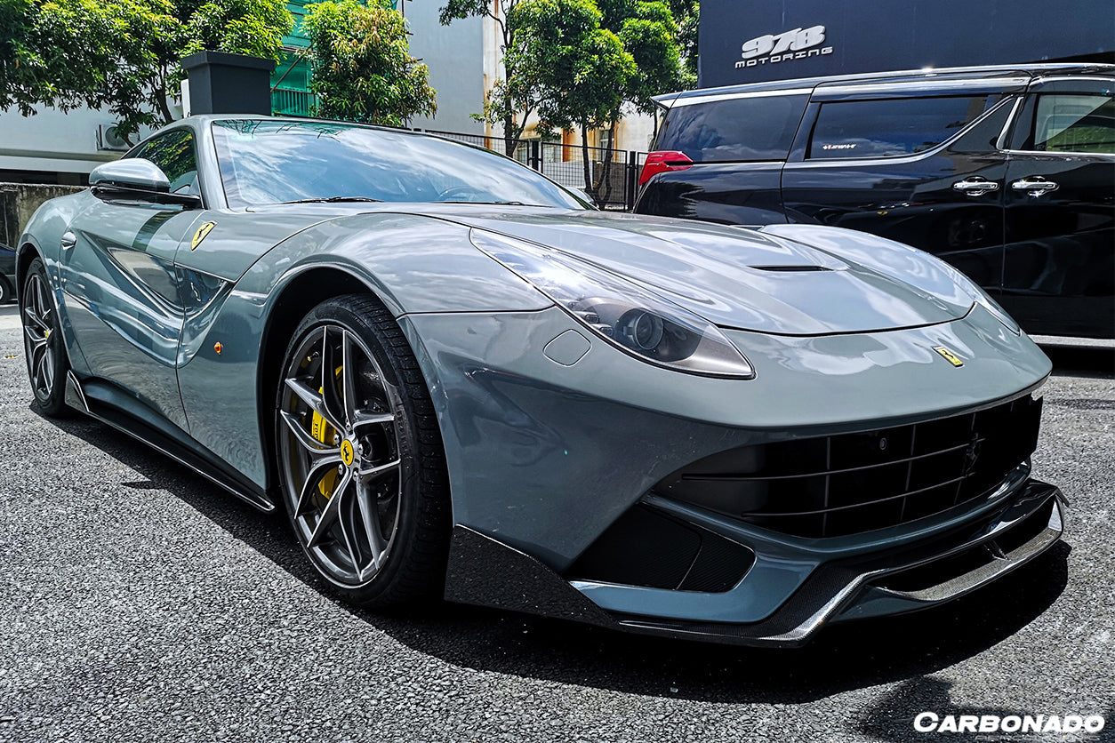 2012-2017 Ferrari F12 Berlinetta DC Style Carbon Fiber  Side Skirts - Carbonado