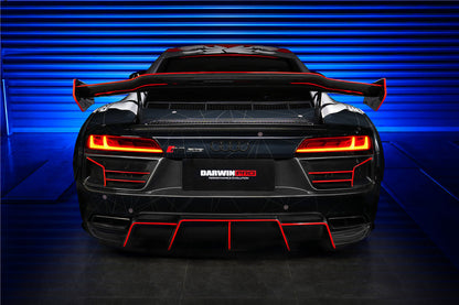 2016-2018 Audi R8 Coupe/Spyder IMPII Part Carbon Fiber Rear Bumper - DarwinPRO Aerodynamics