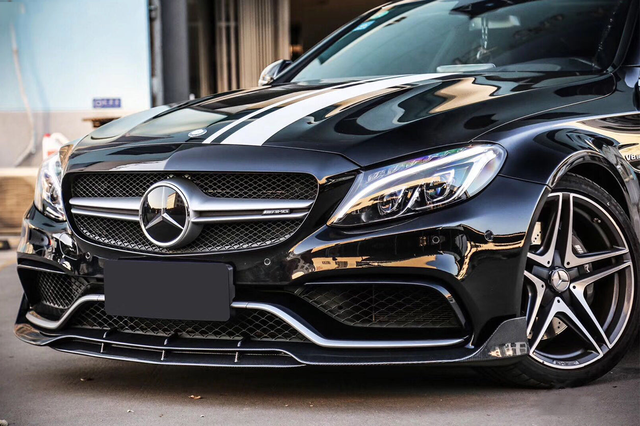 2015-2018 Mercedes Benz W205 C63/S AMG Coupe BR Style Front Lip - Carbonado