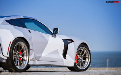 2013-2017 Corvette C7 Z51 BKSS Style Fiber Reinforce Ploymer Wide Rear Fender - DarwinPRO Aerodynamics