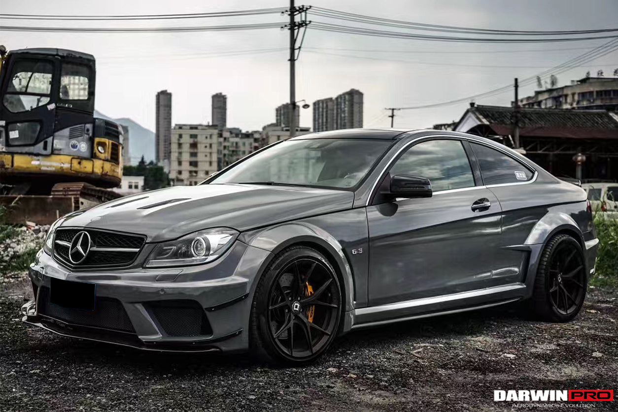 2012-2014 Mercedes Benz W204 C Class Coupe BKSS Style Wide Full Body Kit - DarwinPRO Aerodynamics