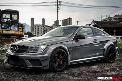 2012-2014 Mercedes Benz W204 C Class Coupe BKSS Style Wide Full Body Kit - DarwinPRO Aerodynamics