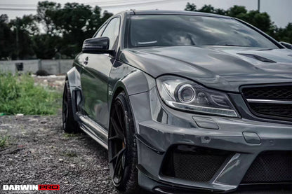 2012-2014 Mercedes Benz W204 C Class Coupe BKSS Style Wide Full Body Kit - DarwinPRO Aerodynamics
