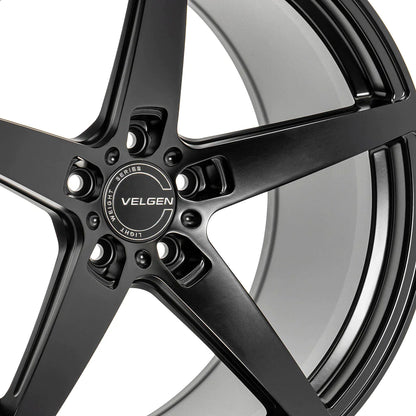 20" Velgen Classic5 V2 Satin Black 5x114.3 ( Staggered Set ) ( Set of 4 )