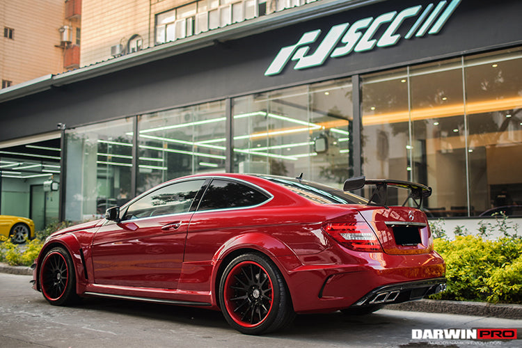 Mercedes Benz W204 C Class/ C63 AMG Coupe BKSS Style Carbon Fiber Trunk Spoiler - DarwinPRO Aerodynamics