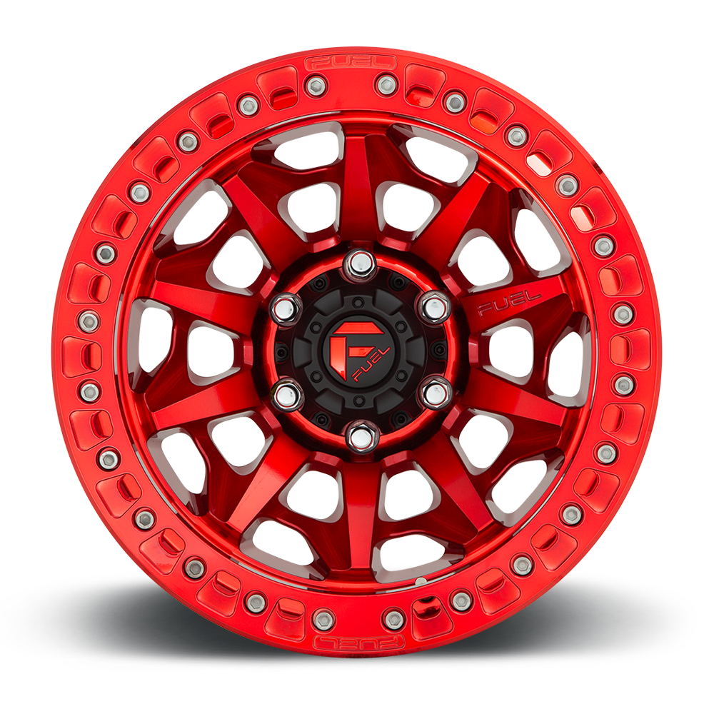 17" Fuel D113 Covert Beadlock Candy Red 6x135 ( Set of 4 )