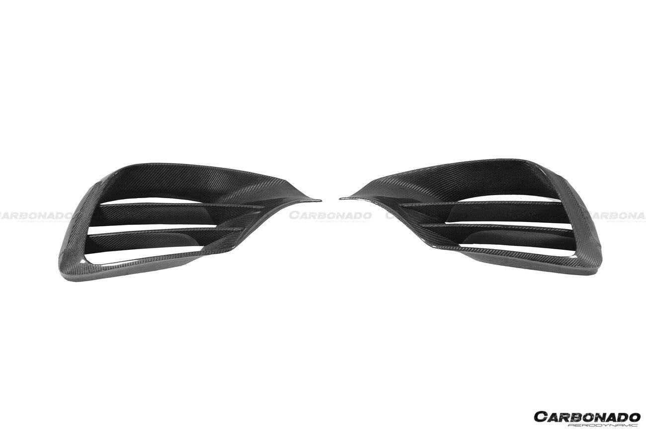 2017-2020 Mercedes Benz S63 W222 Sedan MSY Style Front Bumper Vents - Carbonado