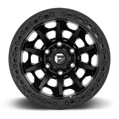 17" Fuel D114 Covert Beadlock Matte Black 5x127 ( Set of 4 )