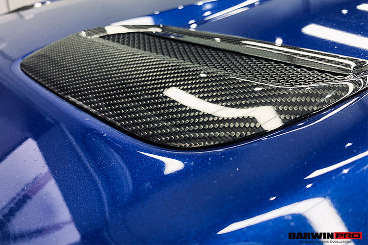 2018-2022 Ford Mustang Carbon Fiber Hood Vents - DarwinPRO Aerodynamics