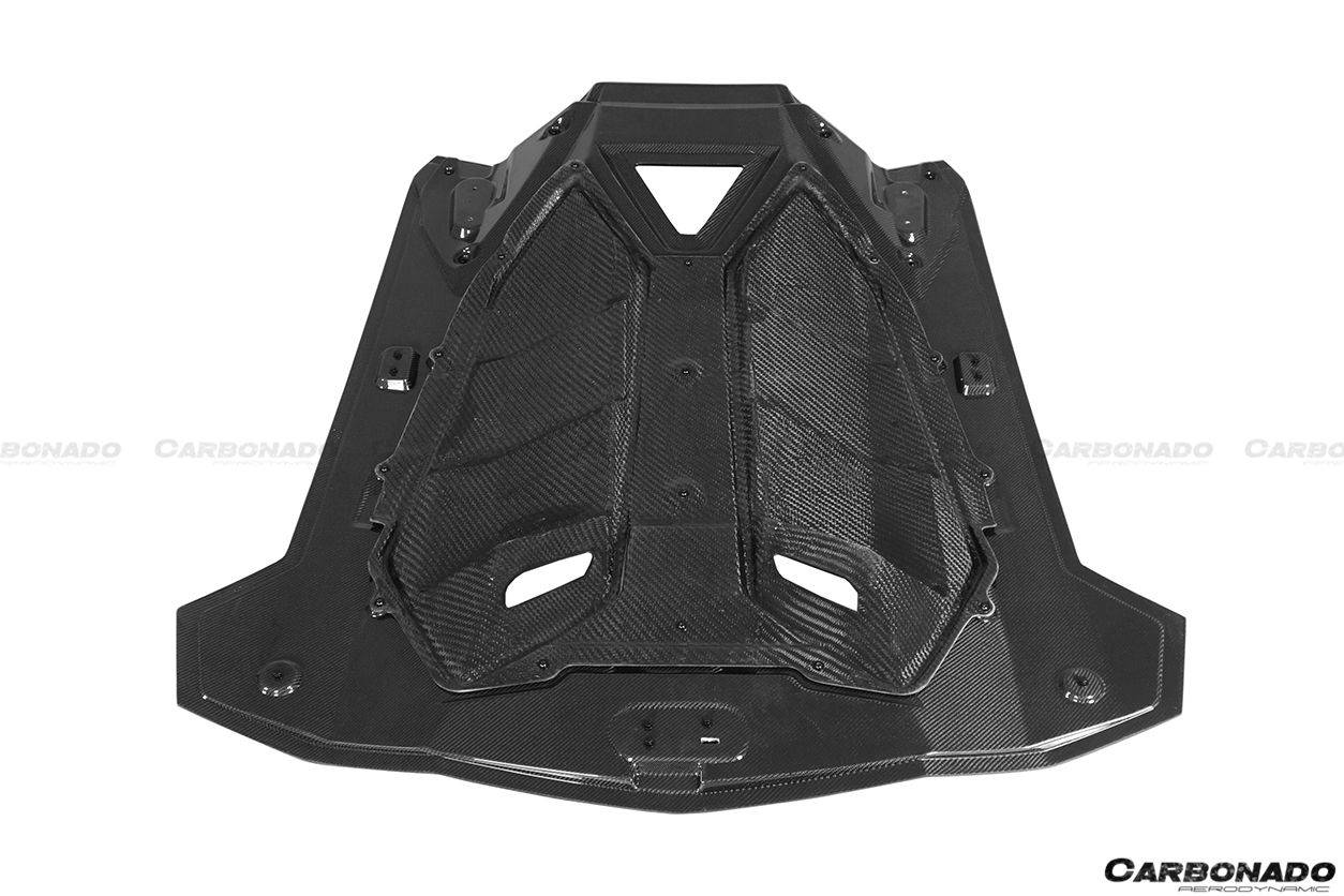 2013-2016 Lamborghini Aventador LP700 Roadster Oem Style Carbon Fiber Engine Trunk - Carbonado Aero