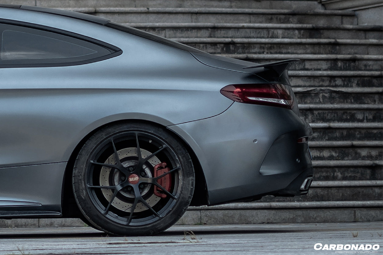 2015-2021 Mercedes Benz C-Class W205 Coupe RT-II Style Trunk Spoiler - Carbonado