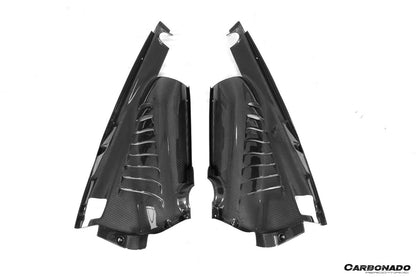 2015-2023 Ferrari 488 GTB Pista  F8 Dry Carbon Fiber Engine Bay Panels With Heat Protection