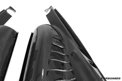 2015-2023 Ferrari 488 GTB Pista  F8 Dry Carbon Fiber Engine Bay Panels With Heat Protection