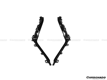 2015-2019 Lamborghini Huracan LP610/LP580 OEM Style Autoclave Carbon Fiber Center Console Border Trim - Carbonado Aero