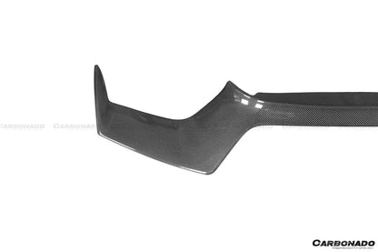 2018-2022 Ferrari 488 Pista OEM Style Carbon Fiber Front Bumper Middle Lip - Carbonado Aero