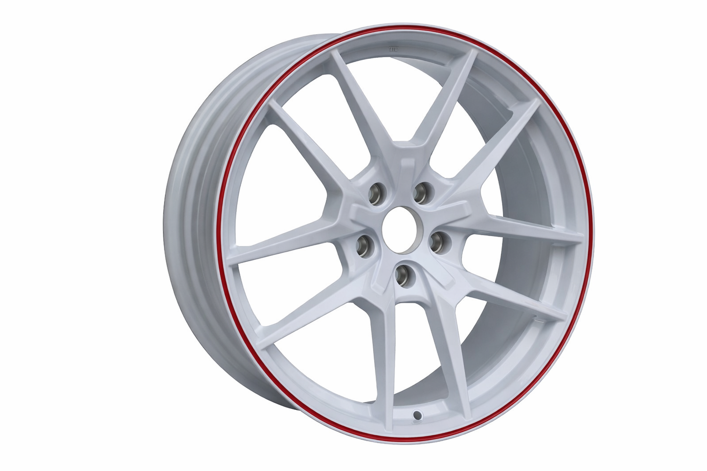 E301 White Red Lip 19x8.5 ET35 5.114 - Square Set (4 Wheels)