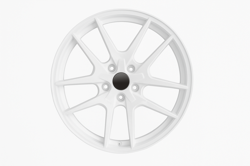 E301 White 18x8.5 ET35 5.114 - Square Set (4 Wheels)