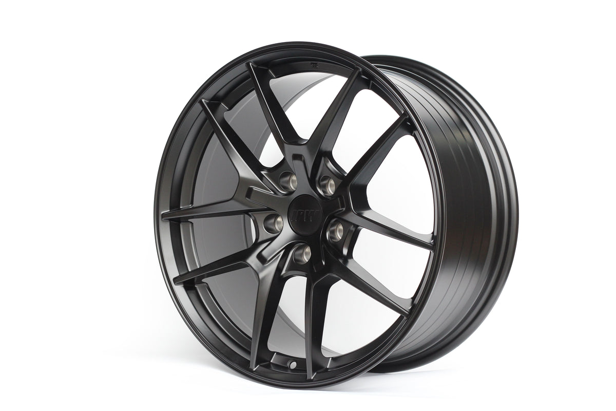 E301 Satin Black 18x8.5 ET35 5.114 - Square Set (4 Wheels)