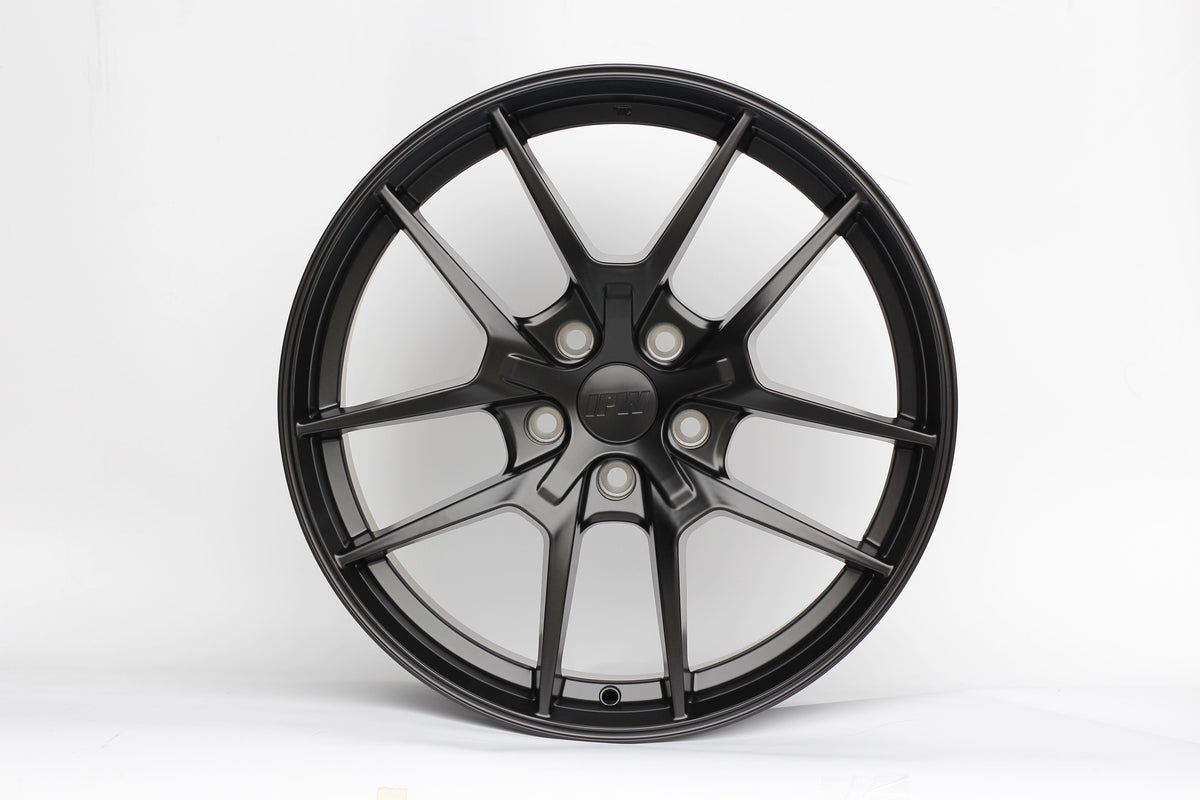 E301 Satin Black 18x8.5 ET35 5.114 - Square Set (4 Wheels)