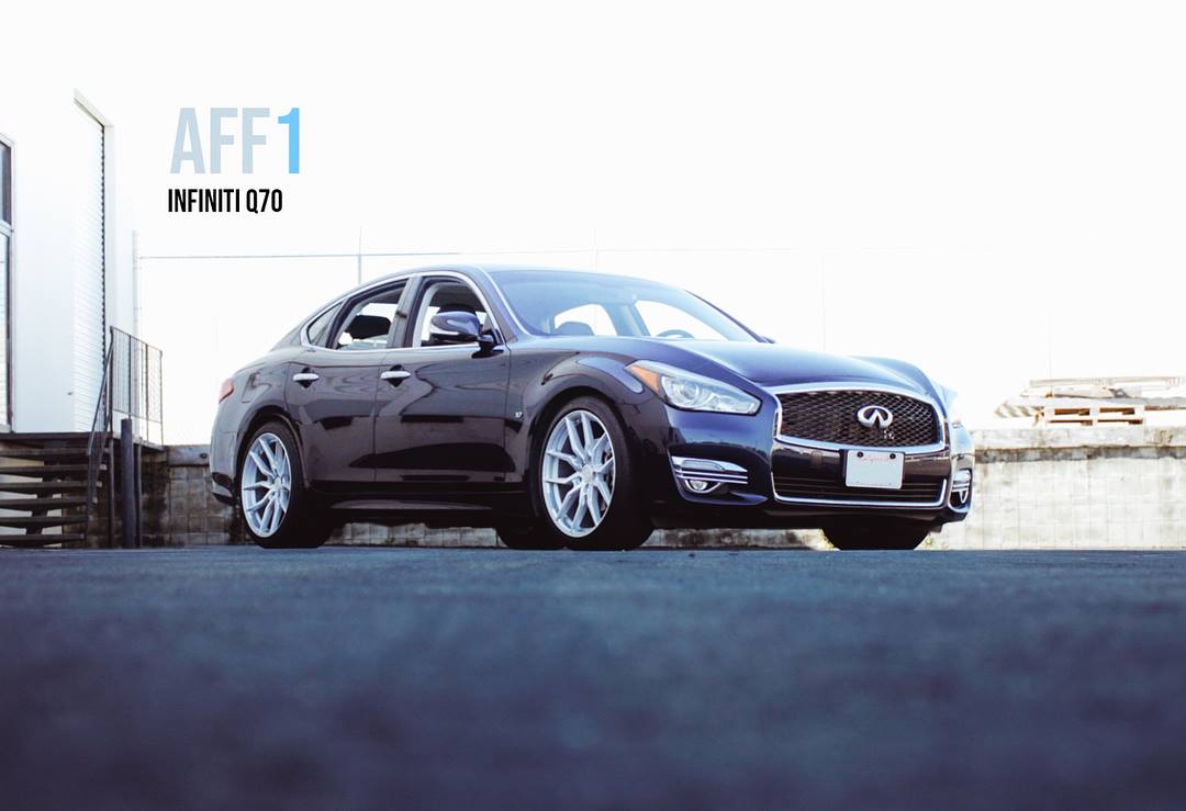 Aodhan AFF1 Gloss Silver Machined Face - 20x9 +32 / 20x10.5 +45 5x114.3 (Staggered Set of 4)