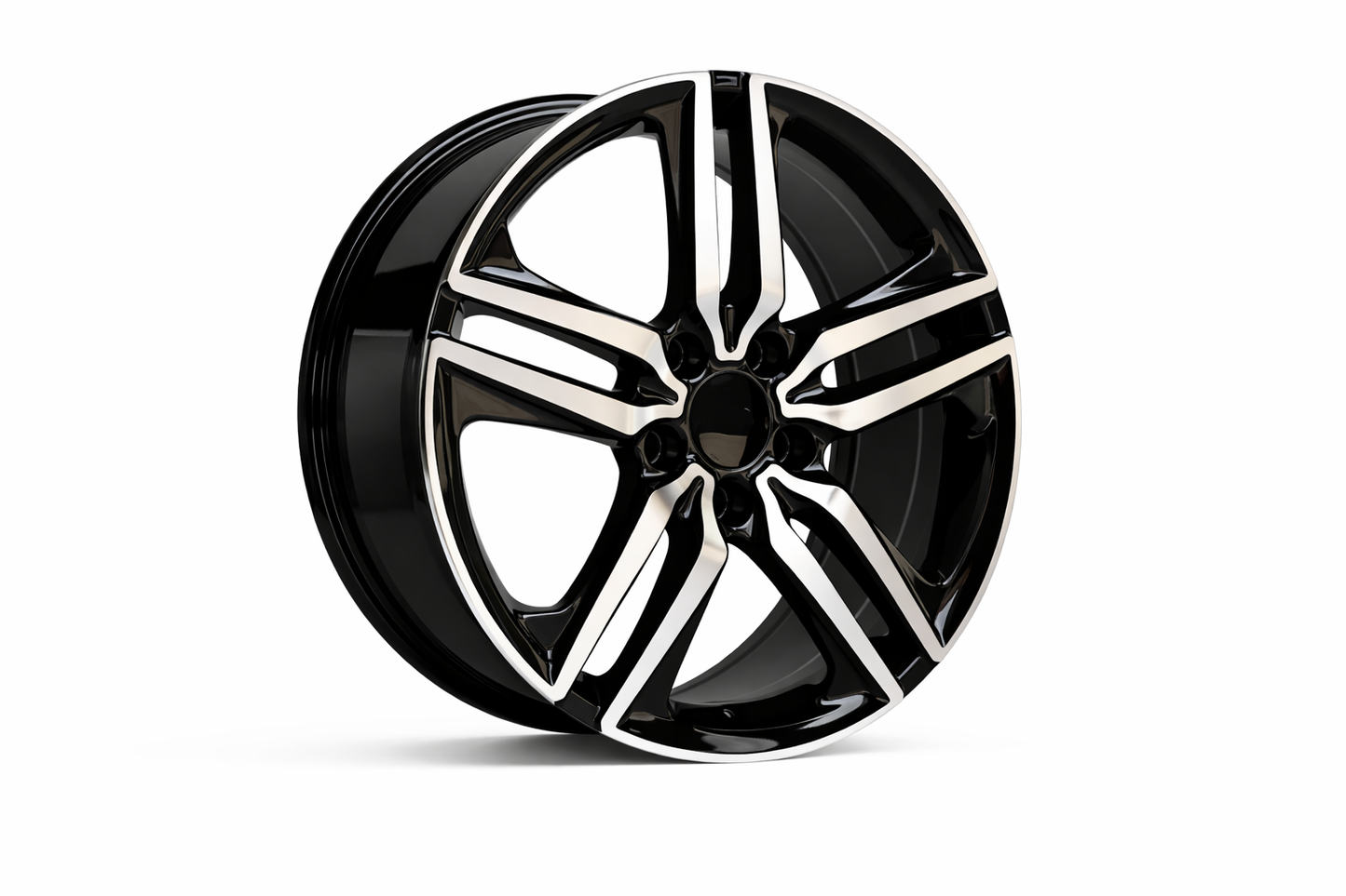 E307 Black Machined Face 19x8.0 ET55 5.114 - Square Set (4 Wheels)