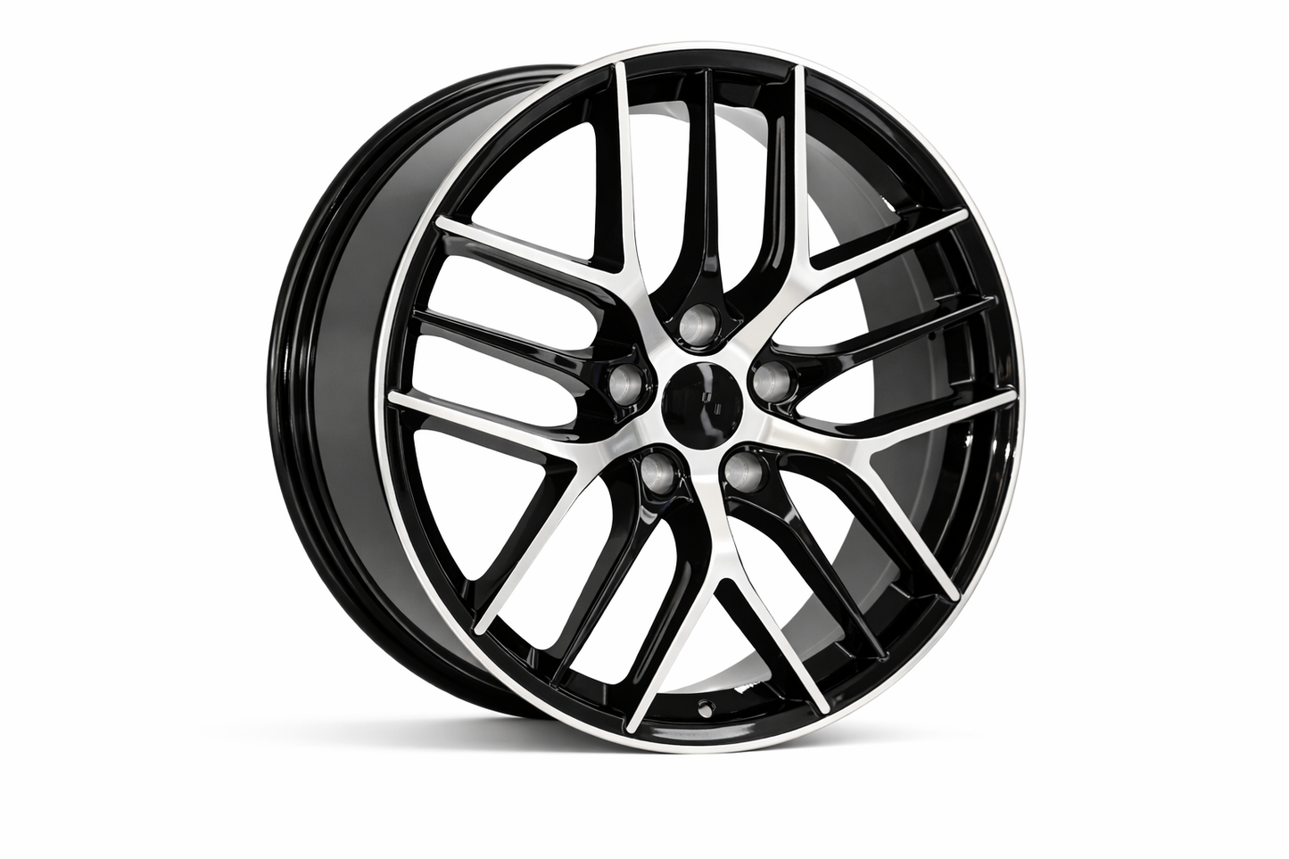 E308 Black Machined Face 18x8.0 ET30 5.114 - Square Set (4 Wheels)