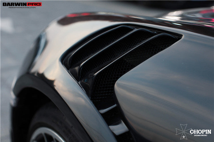2013-2019 Porsche 911 991 Turbo/S GT2RS Style Partial Carbon Fiber Front Bumper and Fender - DarwinPRO Aerodynamics