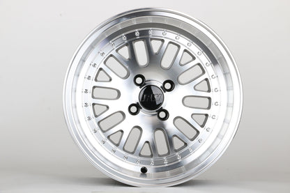 E310 Black Machined Face 15x8.0 ET0 4.100 - Square Set (4 Wheels)