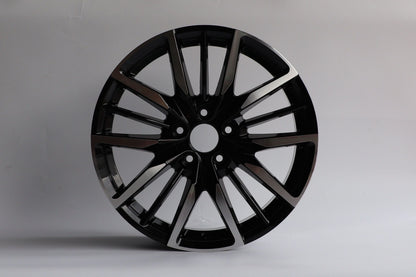 E312 Black Machined Face 20x8.5 ET45 5.120 - Square Set (4 Wheels)