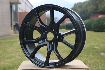E314 Satin Black 18x8 ET41 5.114 – (Square Set of 4)