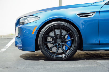Aodhan AFF1 Matte Black - 20x9 +32 / 20x10.5 +45 5x114.3 (Staggered Set of 4)