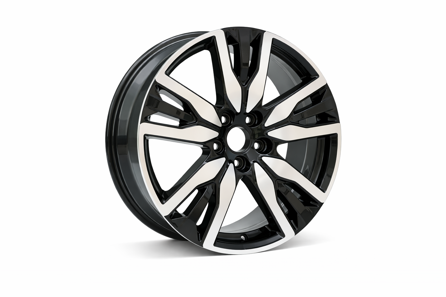 E319 Black Machined Face 20x8.0 ET55 5.114 - Square Set (4 Wheels)