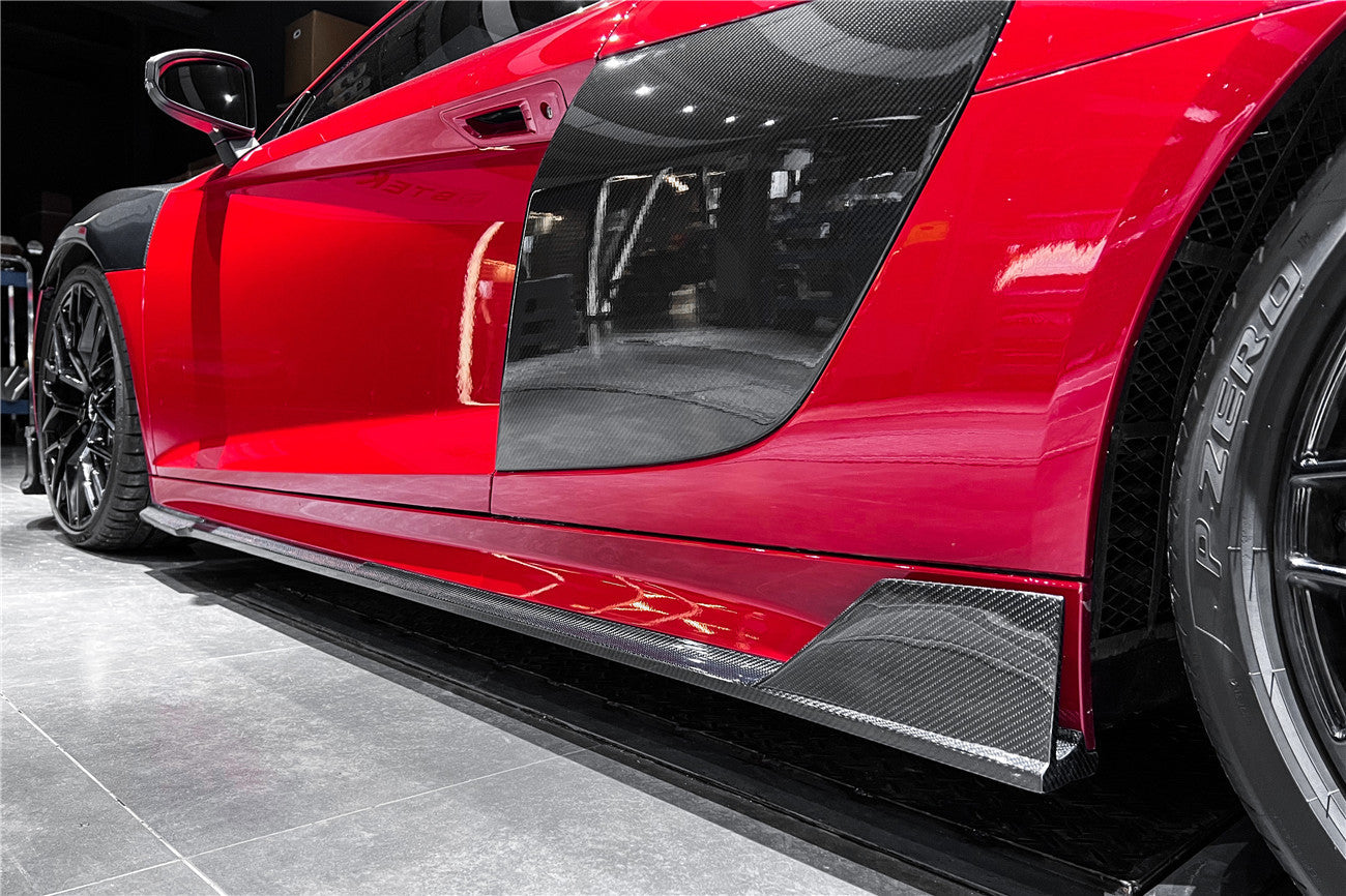 2016-2018 Audi R8 Coupe iMP Performance Carbon Fiber Side Skirts Under Board - DarwinPRO Aerodynamics