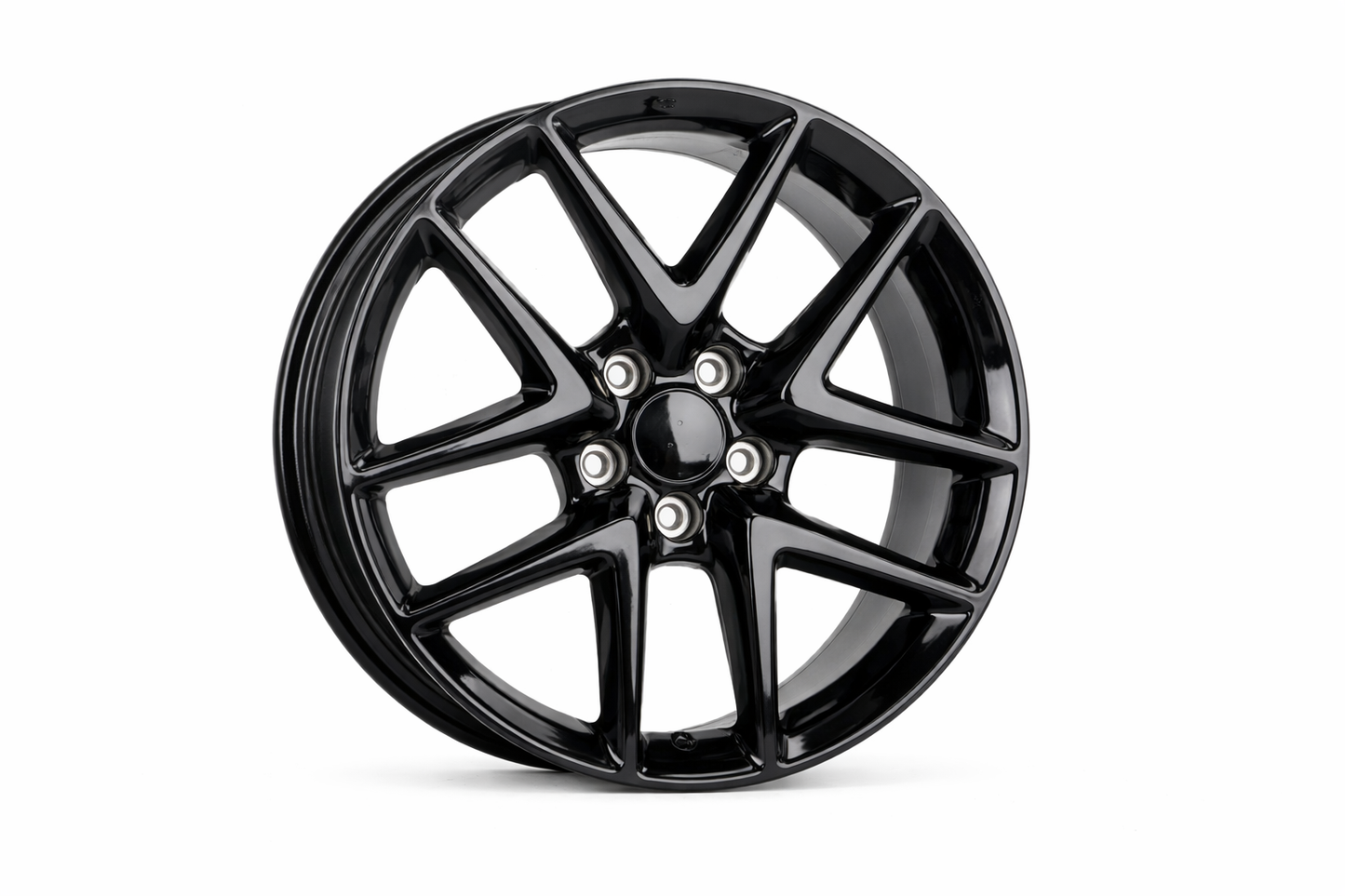E326 Gloss Black 18x8 ET50 5.114 – (Square Set of 4)