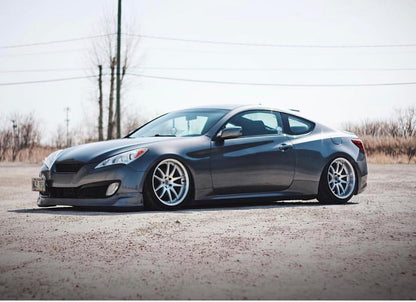 Aodhan DS02 Silver w/Machined Face - 18x8.5 +35 / 18x9.5 +15 5x114.3 (Staggered Set of 4)